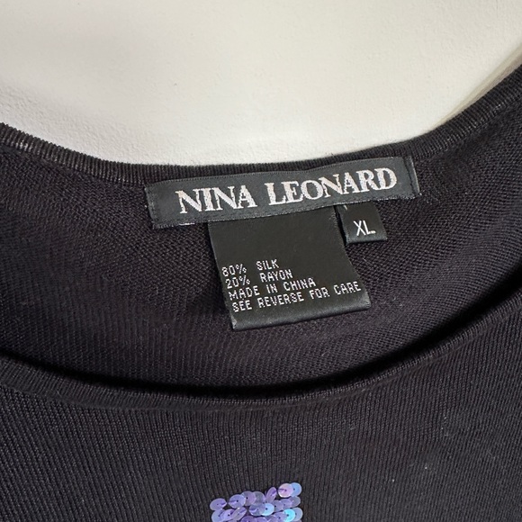 Vintage Silk and Sequins Knit Top/Dress - Picture 6 of 6